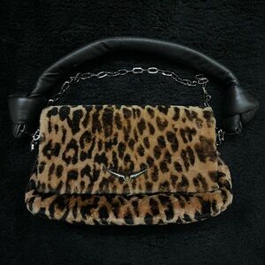 Zadig & Voltaire Leopard Print Shoulder Bag